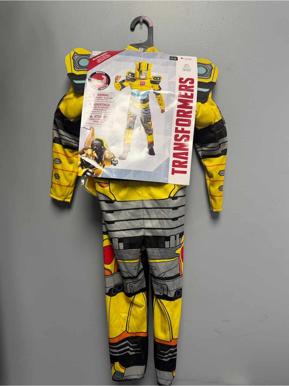 Disguise Transformers Bumblebee Yellow and Black Kids Costume XS 3/4T